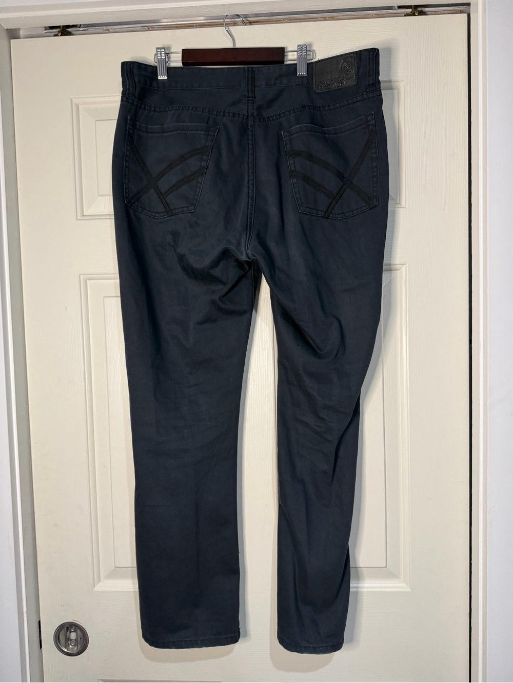 Kenneth Cole Reaction Men’s Dark Gray Straight Jeans 34x30